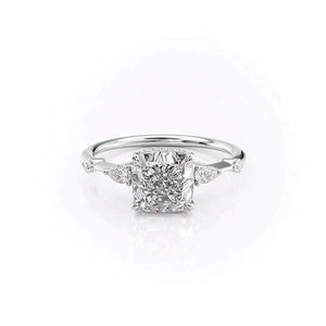 The Naomi Set With A 2 Carat Cushion Lab Diamond