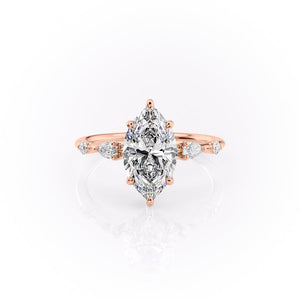 The Naomi Set With A 1.5 Carat Marquise Moissanite