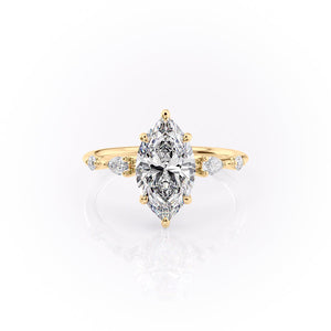 The Naomi Set With A 1.5 Carat Marquise Moissanite