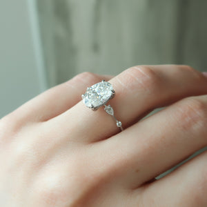 The Naomi Set With A 3 Carat Oval Lab Diamond