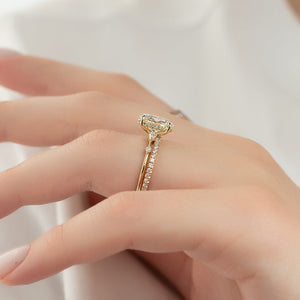 The Naomi Set With A 2 Carat Oval Lab Diamond