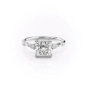 The Naomi Set With A 3.5 Carat Princess Moissanite