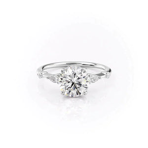 The Naomi Set With A 2 Carat Round Lab Diamond