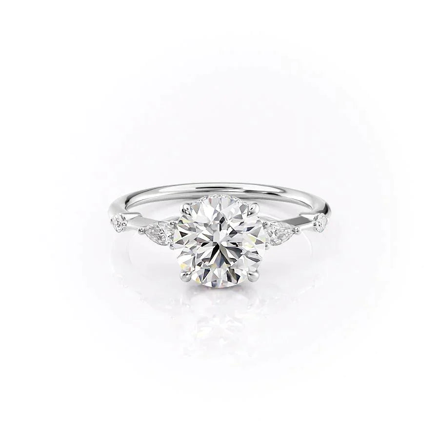 The Naomi Set With A 1 Carat Round Lab Diamond