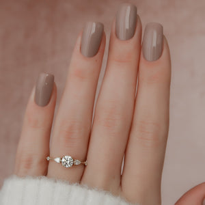 The Naomi Set With A 2 Carat Round Lab Diamond
