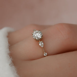 The Naomi Set With A 2 Carat Round Lab Diamond