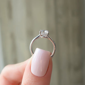 The Maia Set With A 2 Carat Cushion Lab Diamond