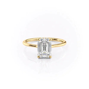 The Maia Set With A 3 Carat Emerald Lab Diamond