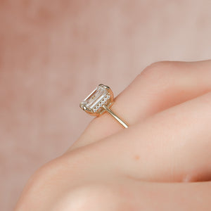 The Maia Set With A 2 Carat Emerald Lab Diamond