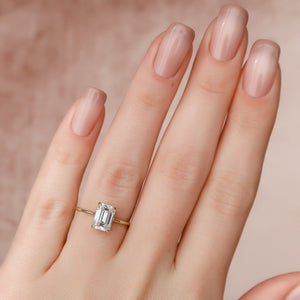 The Maia Set With A 2 Carat Emerald Lab Diamond