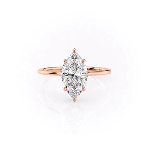 The Maia Set With A 1.5 Carat Marquise Lab Diamond