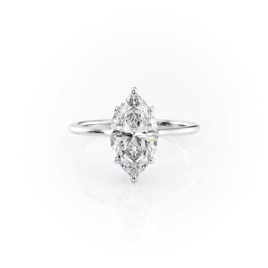 The Maia Set With A 2 Carat Marquise Moissanite
