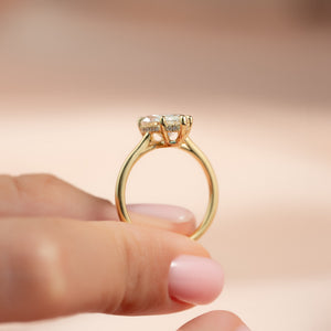 The Maia Set With A 1 Carat Marquise Lab Diamond