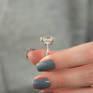 The Maia Set With A 1 Carat Oval Lab Diamond