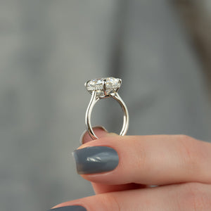 The Maia Set With A 1 Carat Oval Lab Diamond
