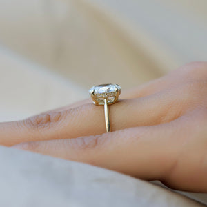 The Maia Set With A 2 Carat Oval Lab Diamond