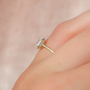 The Maia Set With A 2 Carat Oval Lab Diamond