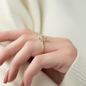 The Maia Set With A 2 Carat Oval Lab Diamond