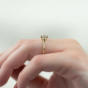 The Maia Set With A 2 Carat Oval Lab Diamond