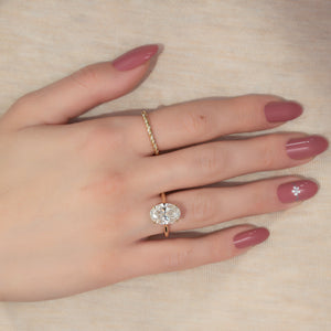 The Maia Set With A 2 Carat Oval Lab Diamond