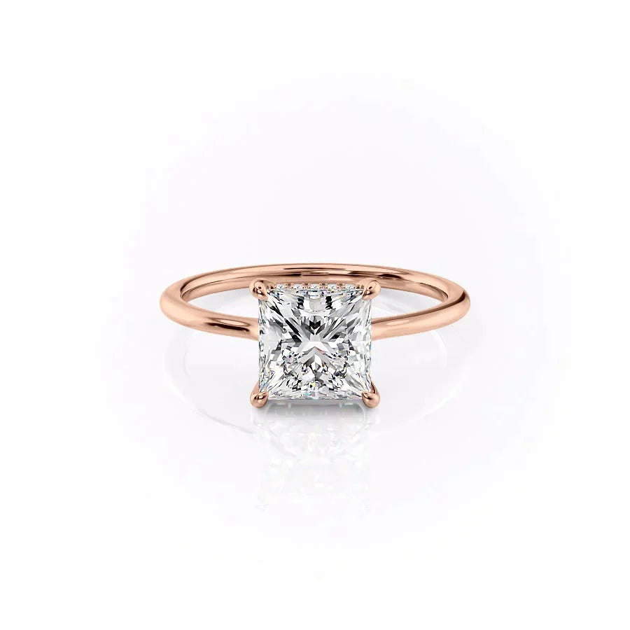The Maia Set With A 3 Carat Princess Lab Diamond