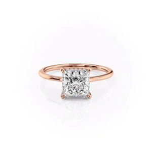 The Maia Set With A 4 Carat Princess Moissanite