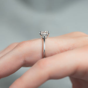 The Maia Set With A 2 Carat Princess Lab Diamond