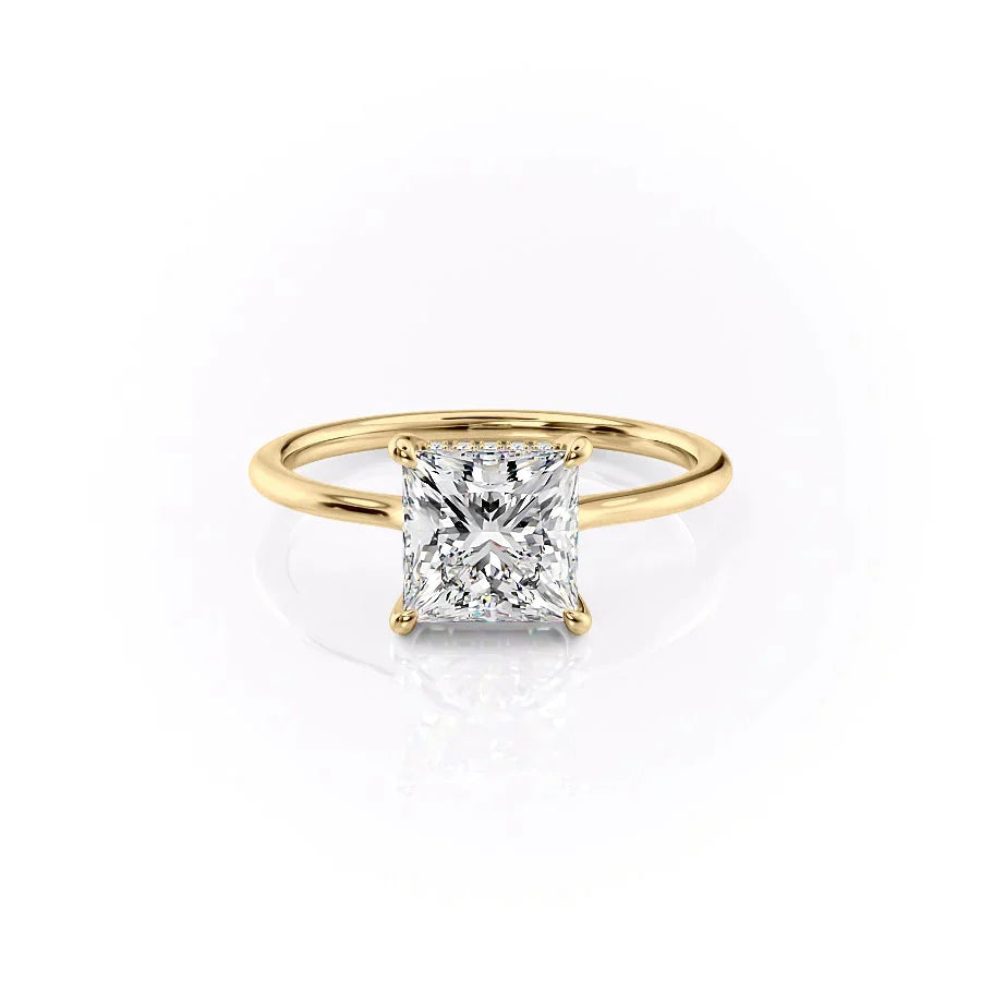 The Maia Set With A 3 Carat Princess Lab Diamond