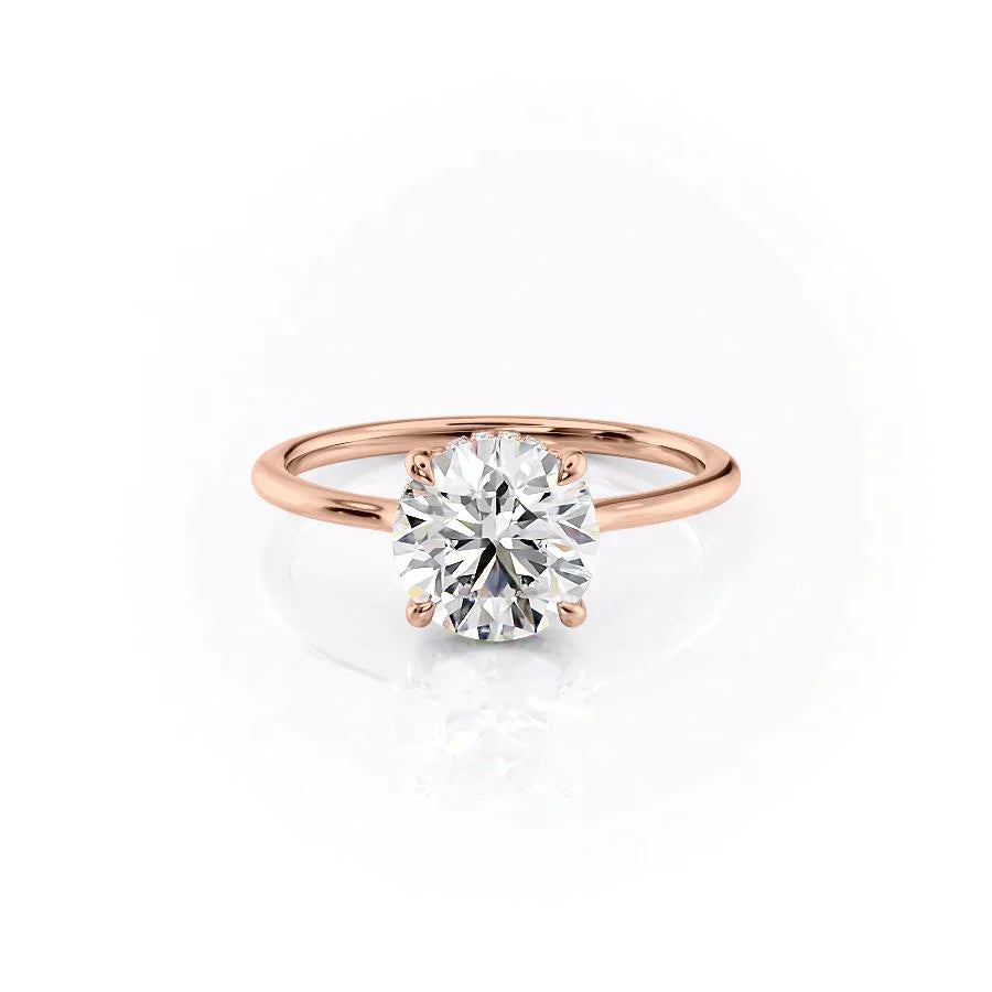 The Maia Set With A 5 Carat Round Moissanite