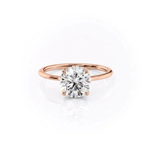 The Maia Set With A 2 Carat Round Lab Diamond