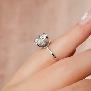 The Maia Set With A Round Moissanite