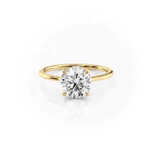 The Maia Set With A 2 Carat Round Moissanite