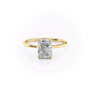 The Maia Set With A 4 Carat Radiant Moissanite