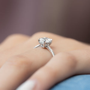 The Pave Maia Set With A 1.5 Carat Emerald Lab Diamond