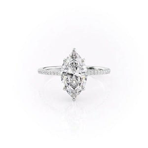 The Pave Maia Set With A 1 Carat Marquise Moissanite