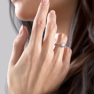 The Pave Maia Set With A 2 Carat Round Lab Diamond