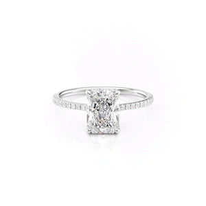 The Pave Maia Set With A 5 Carat Radiant Moissanite