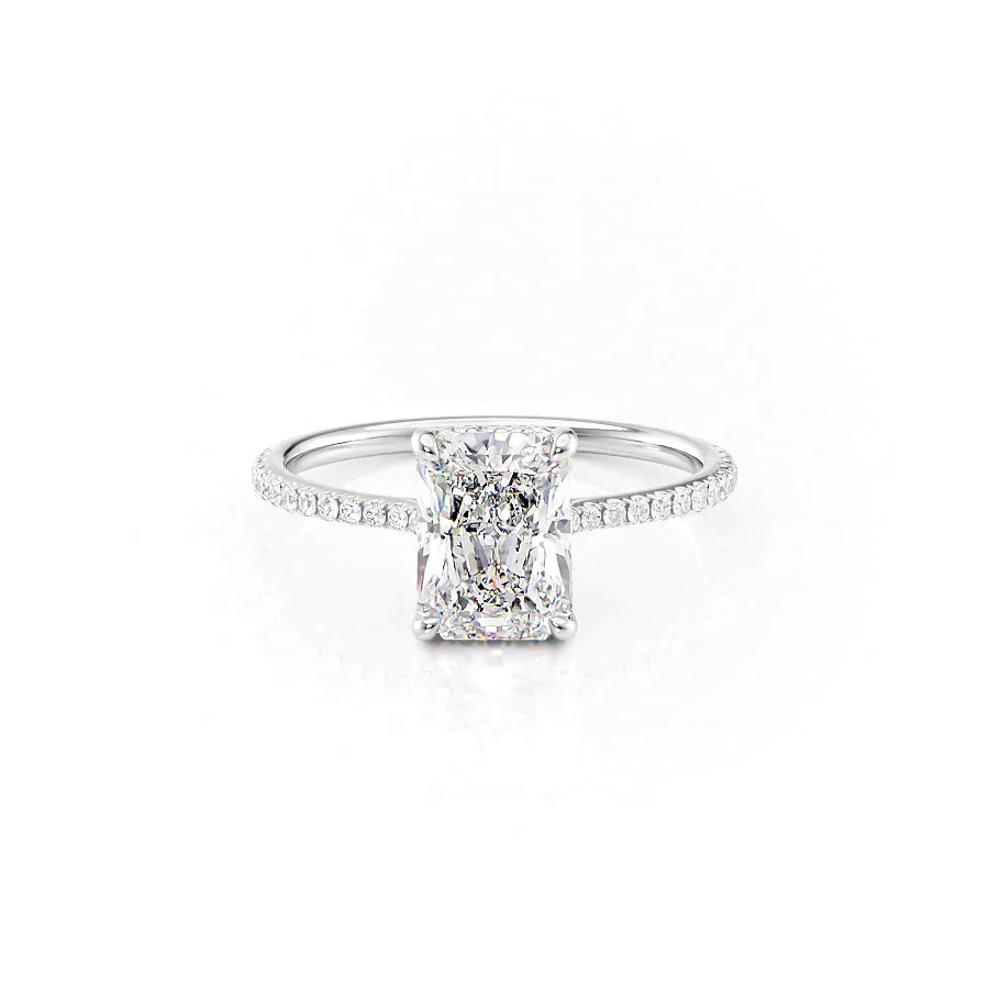 The Pave Maia Set With A 5 Carat Radiant Moissanite