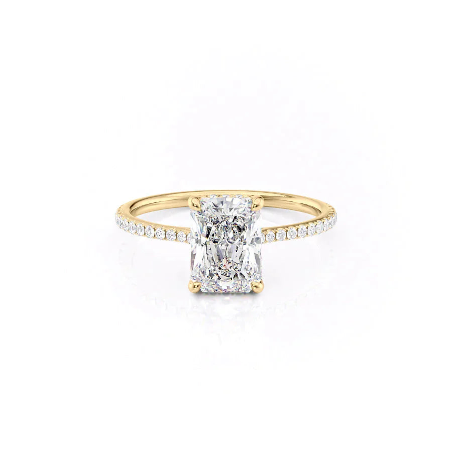 The Pave Maia Set With A 5 Carat Radiant Moissanite