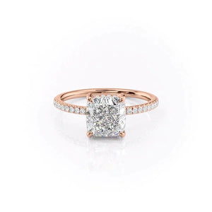 The Mandy Set With A 2 Carat Cushion Lab Diamond