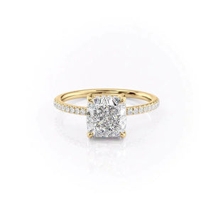 The Mandy Set With A 1.5 Carat Cushion Moissanite