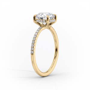 The Mandy Set With A 2.5 Carat Marquise Lab Diamond
