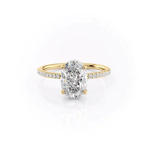 The Mandy Set With A 3 Carat Oval Lab Diamond