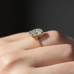 The Mandy Set With A 3 Carat Oval Lab Diamond