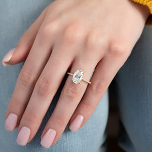The Mandy Set With A Oval Moissanite
