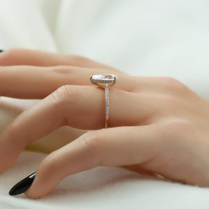 The Mandy Set With A Pear Moissanite