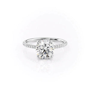 The Mandy Set With A 2.5 Carat Round Lab Diamond