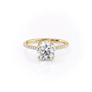 The Mandy Set With A 2.5 Carat Round Lab Diamond