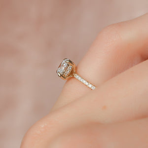 The Mandy Set With A 1 Carat Round Lab Diamond