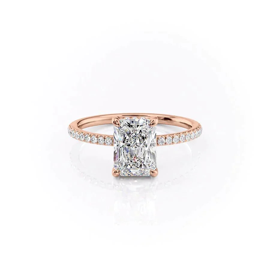 The Mandy Set With A 1 Carat Radiant Moissanite